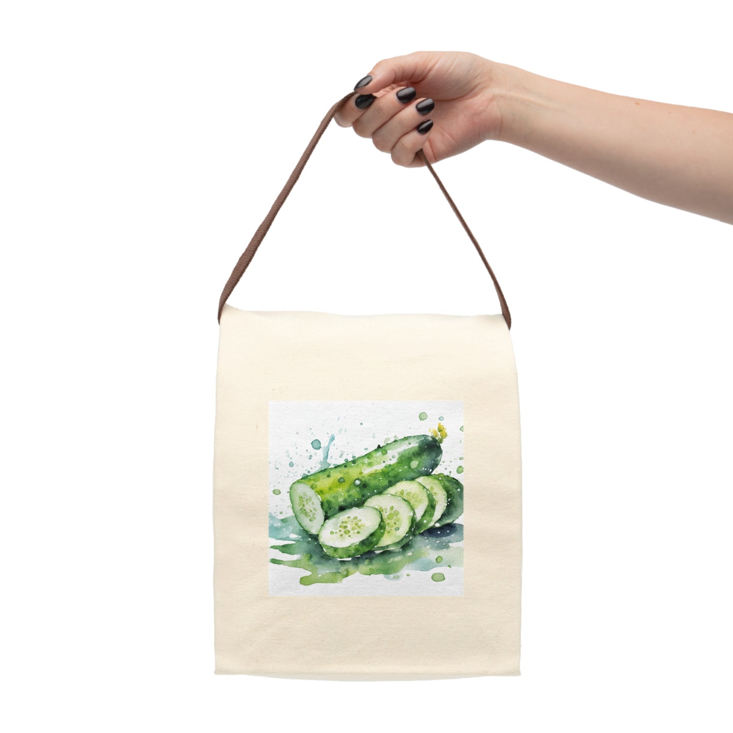 Cucumbers Canvas Lunch Bag With Strap