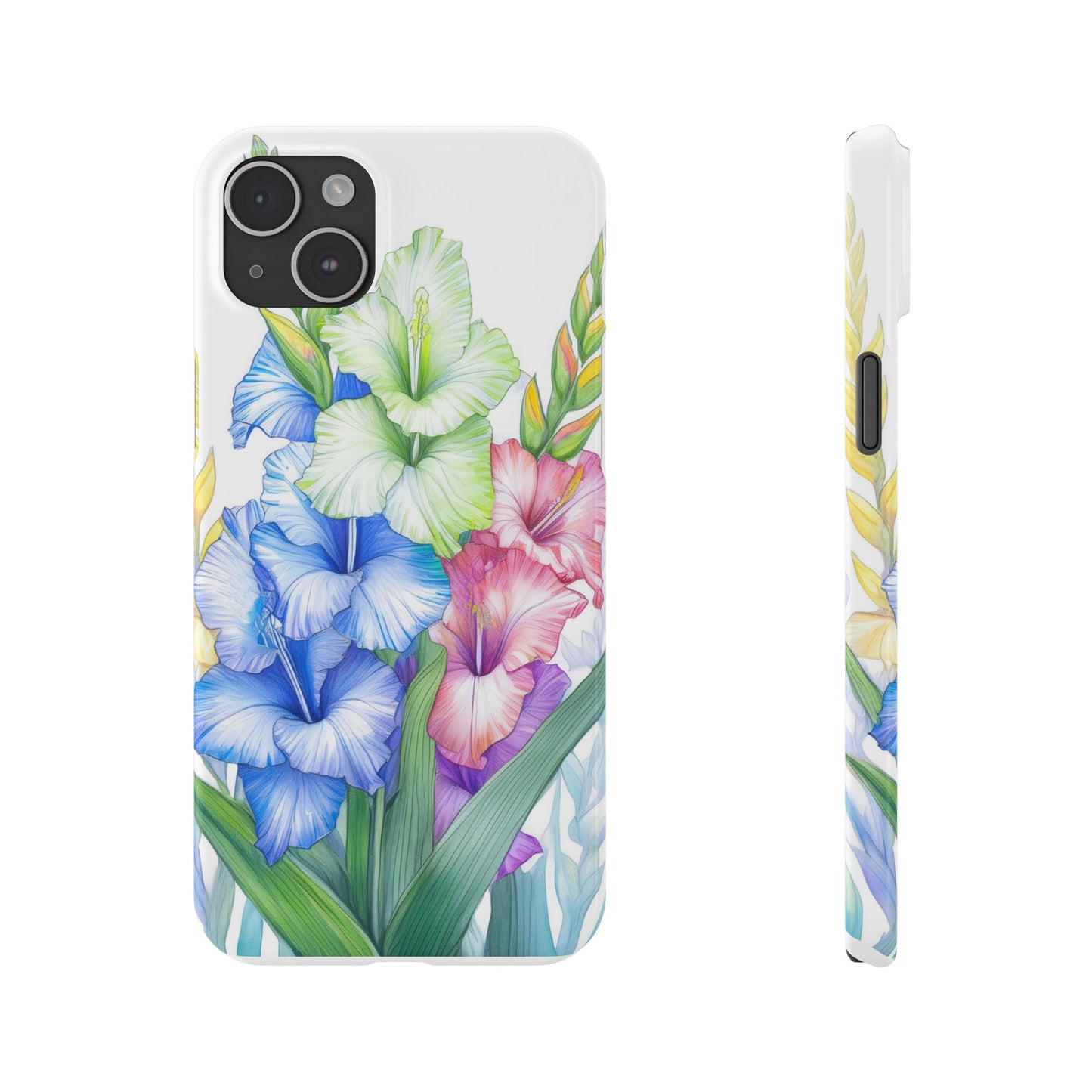 Gladioluses Slim Phone Cases