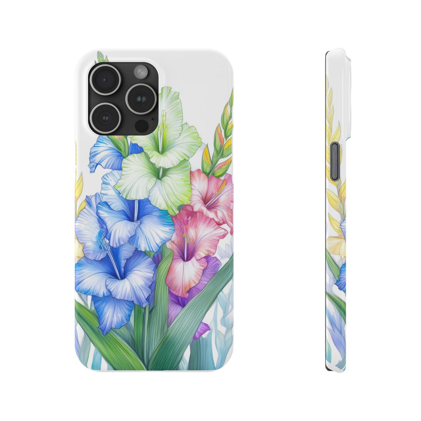 Gladioluses Slim Phone Cases