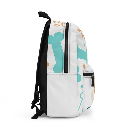 The Dog Print School Teen Kids Unisex Backpack