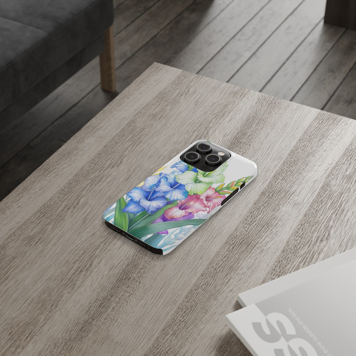 Gladioluses Slim Phone Cases