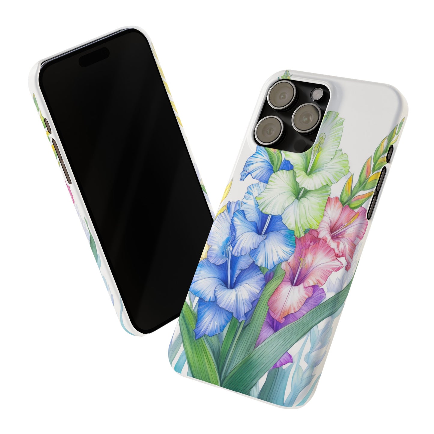 Gladioluses Slim Phone Cases
