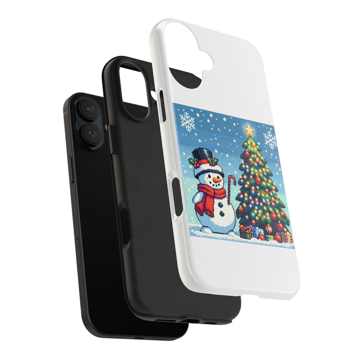 The Snowman Pixel Art Tough Phone Cases