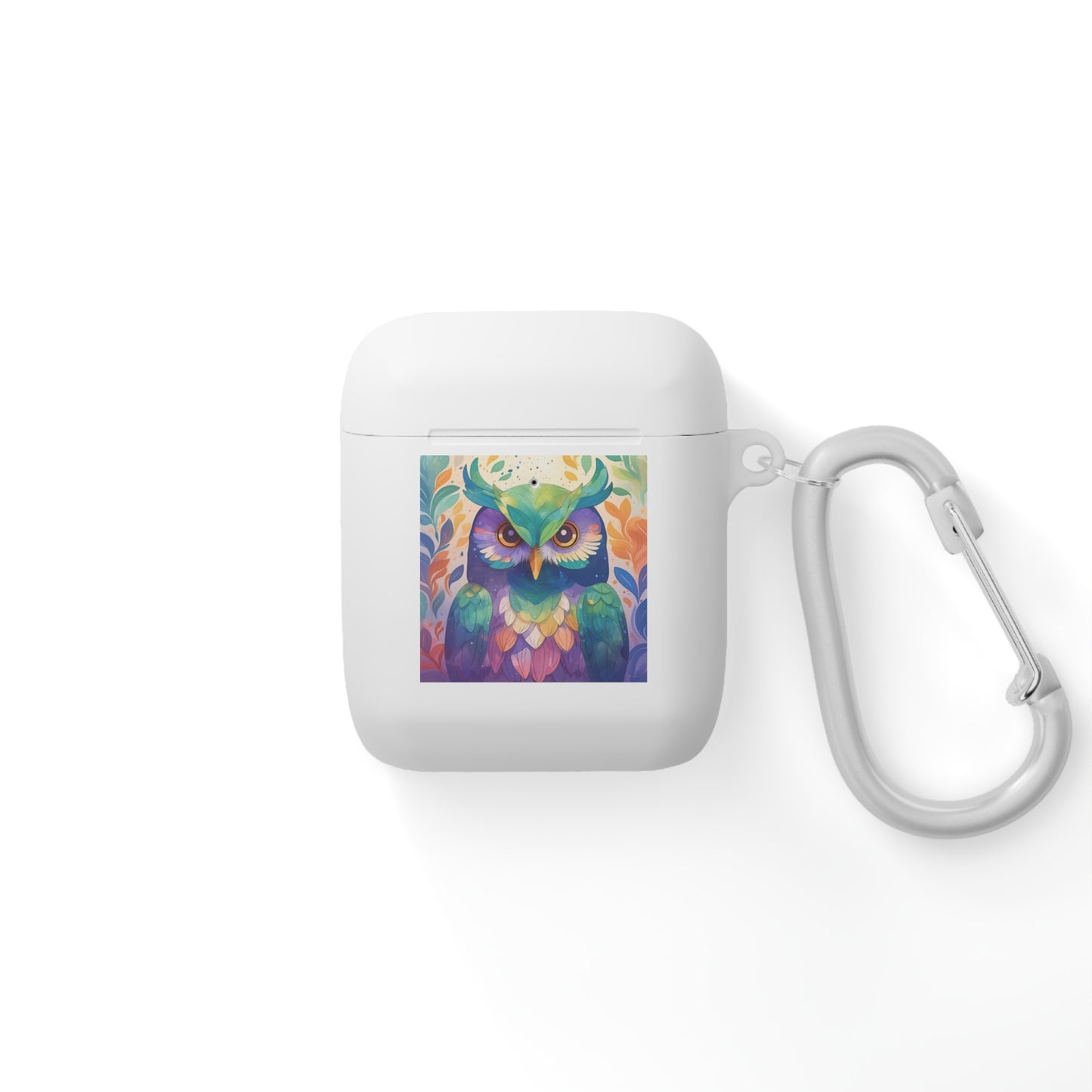 Cute Owl Color Print Unisex Travel AirPods and AirPods Pro Case Cover