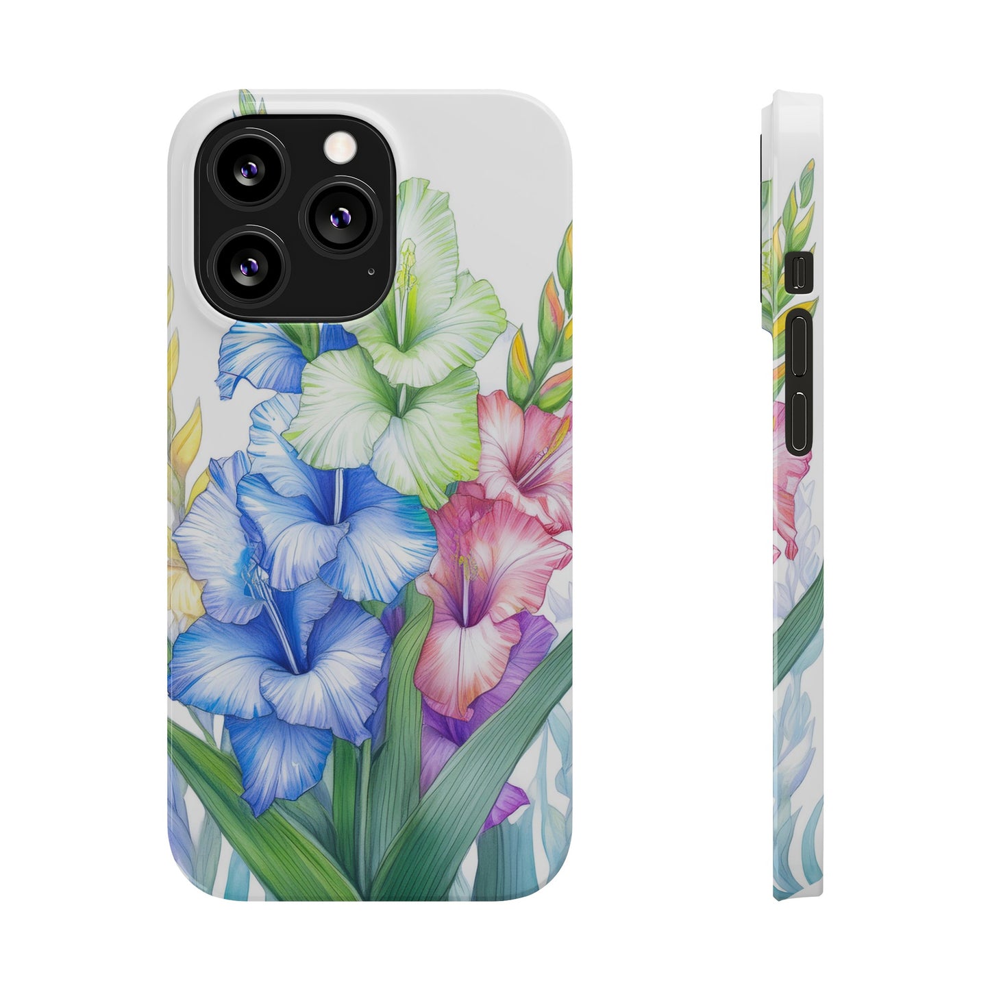Gladioluses Slim Phone Cases