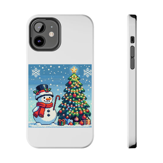 The Snowman Pixel Art Tough Phone Cases
