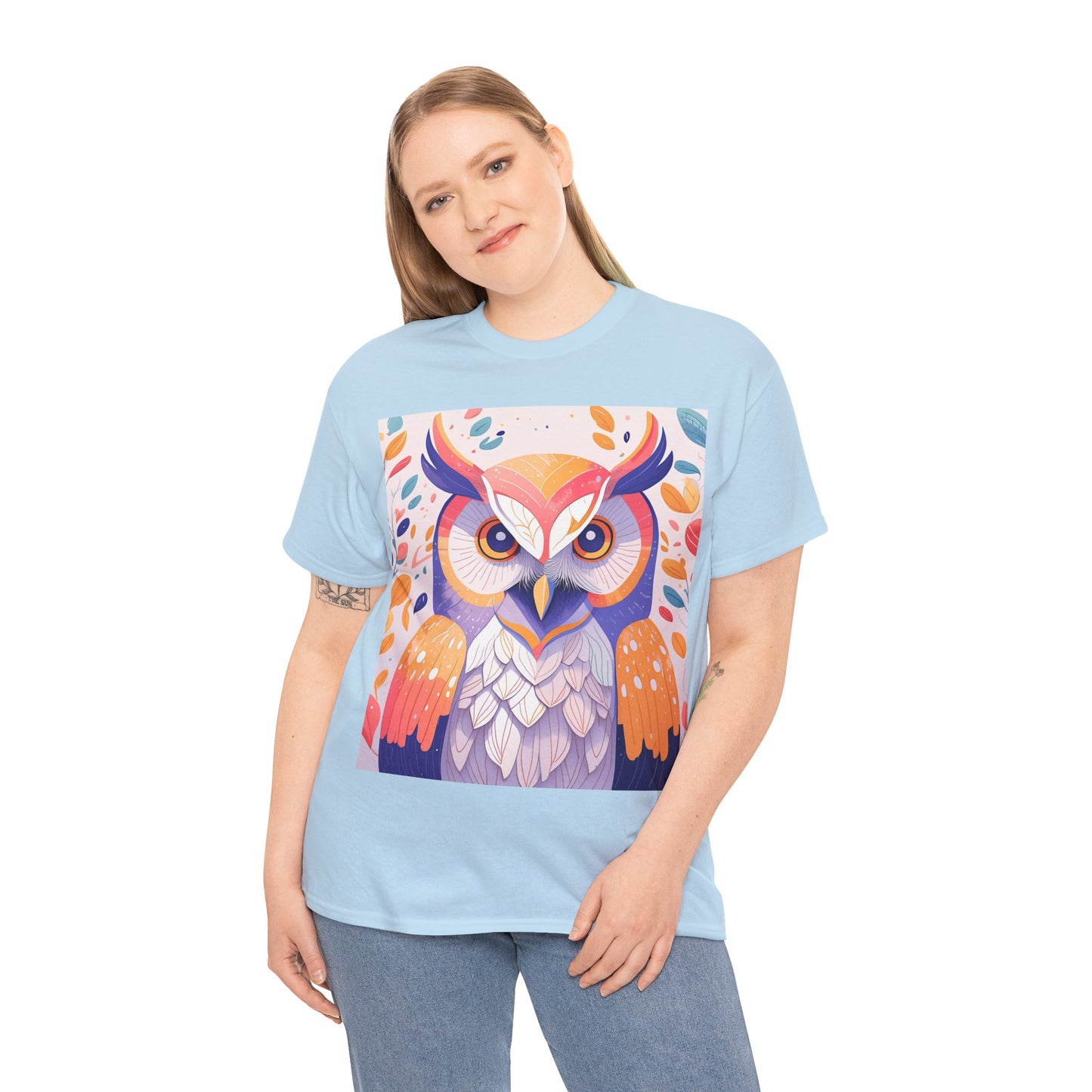 The Lovely Owl Unisex Heavy Cotton Tee