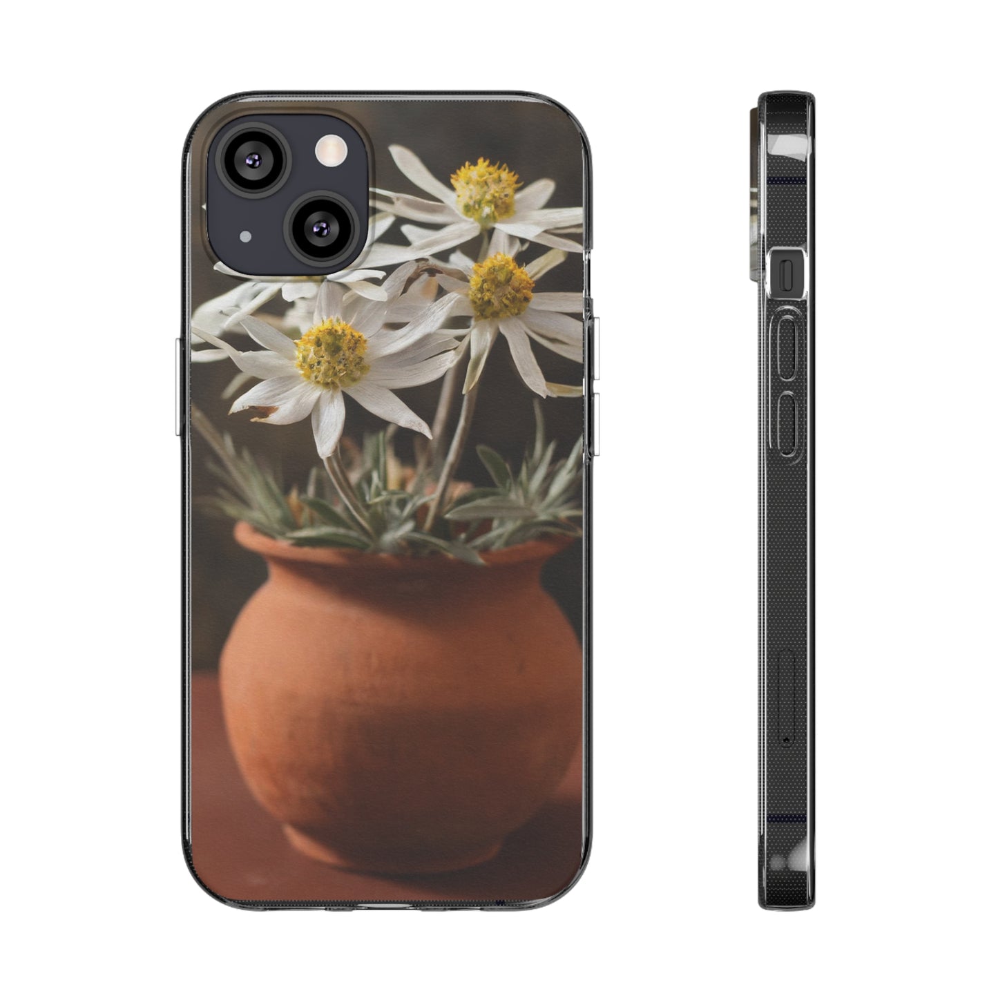 The Flowers Clear Silicone Phone Cases