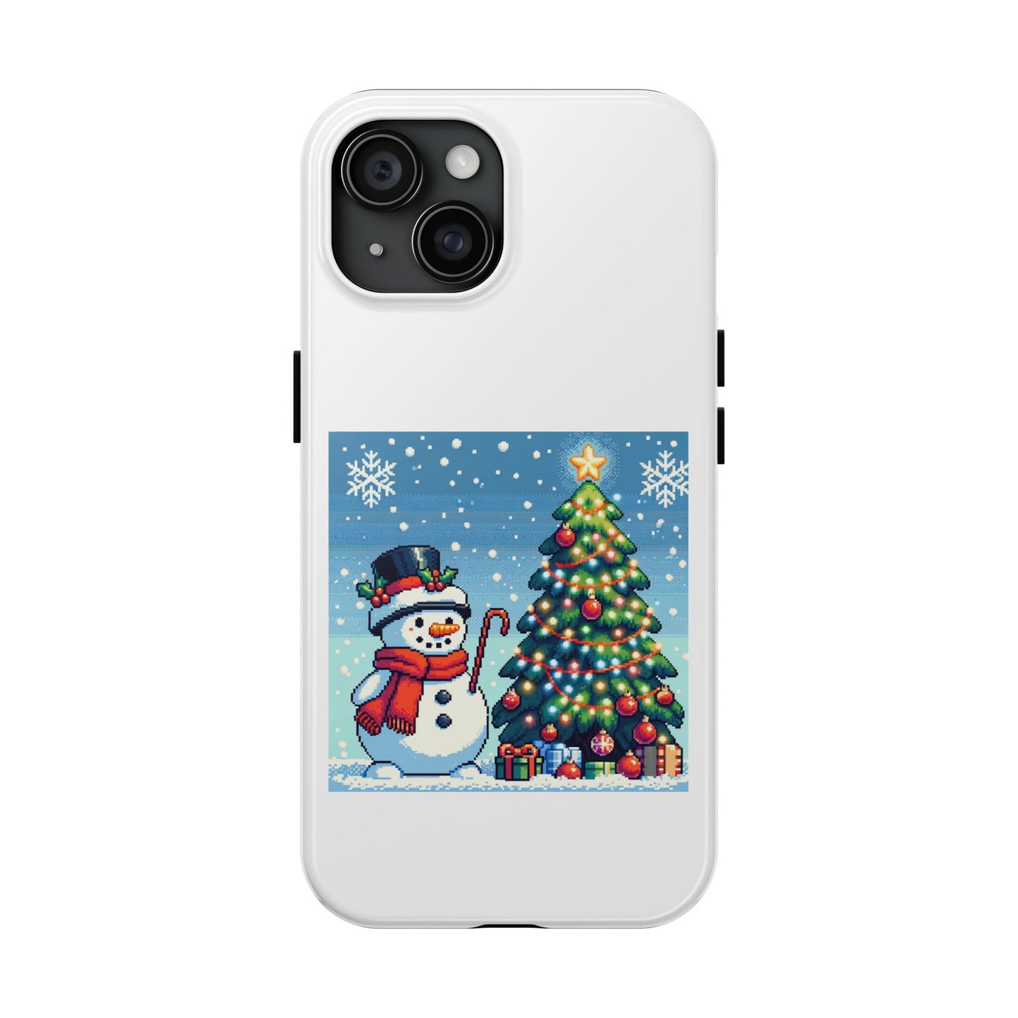The Snowman Pixel Art Tough Phone Cases