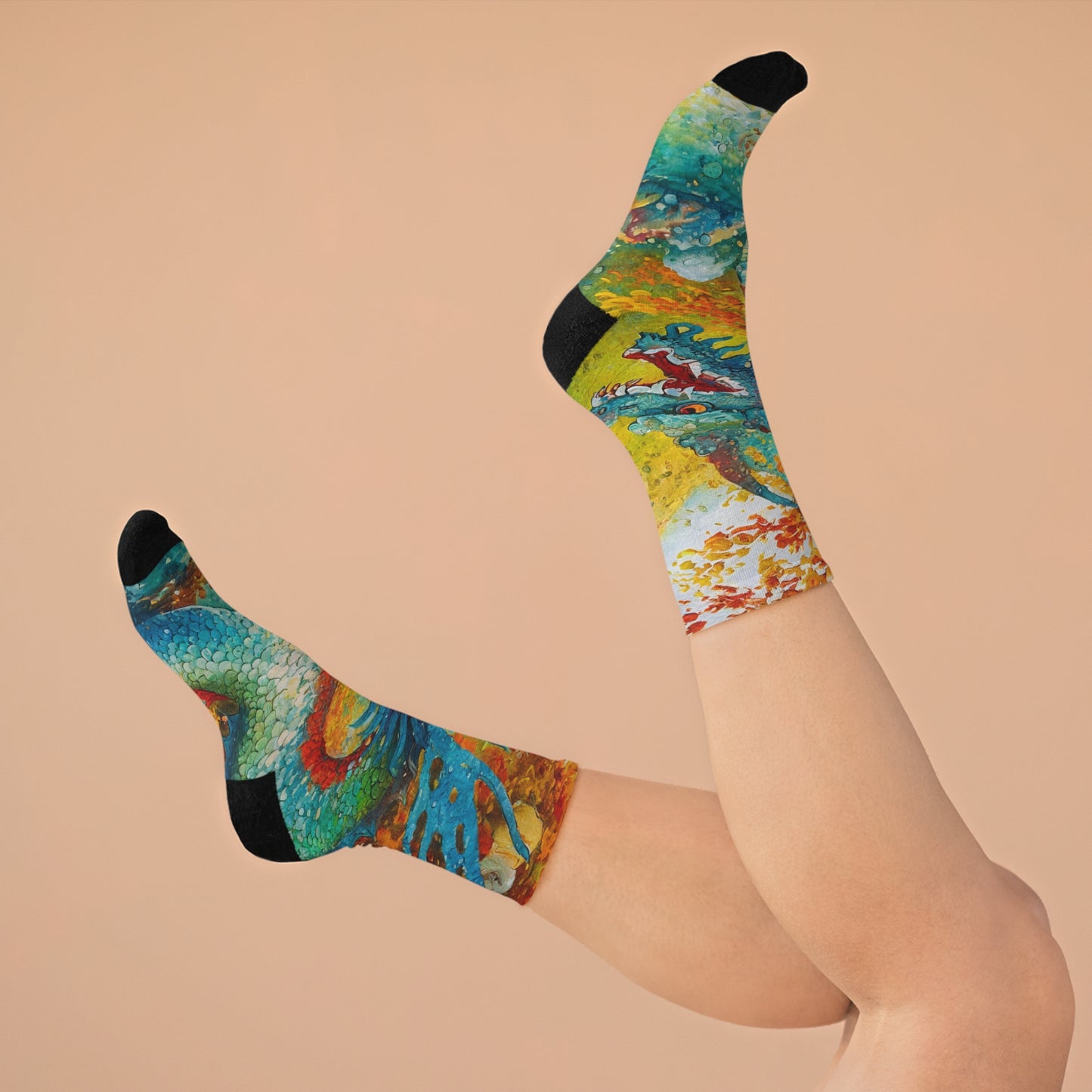 The Green Dragon Recycled Poly Socks