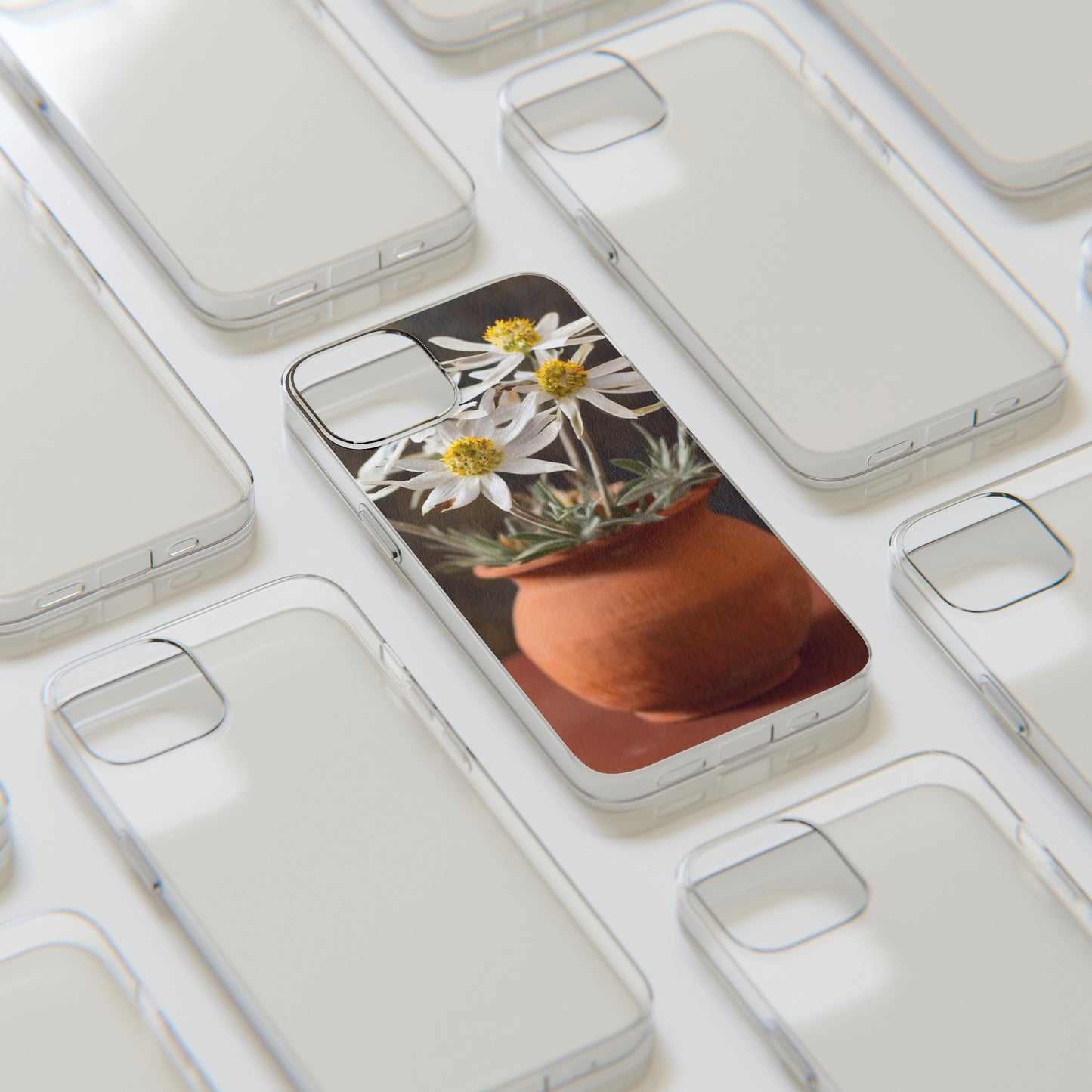 The Flowers Clear Silicone Phone Cases