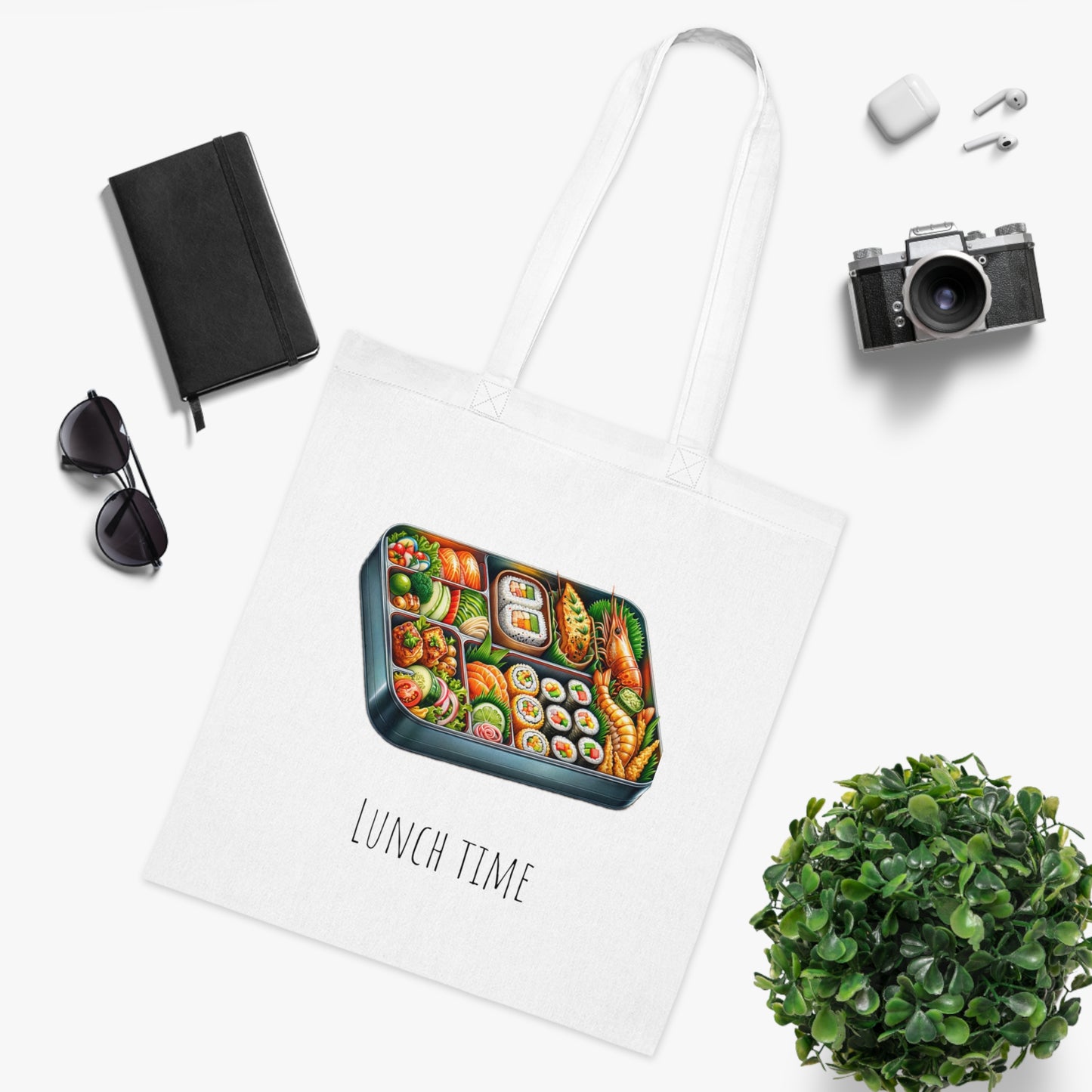 Cotton Tote Lunch Time