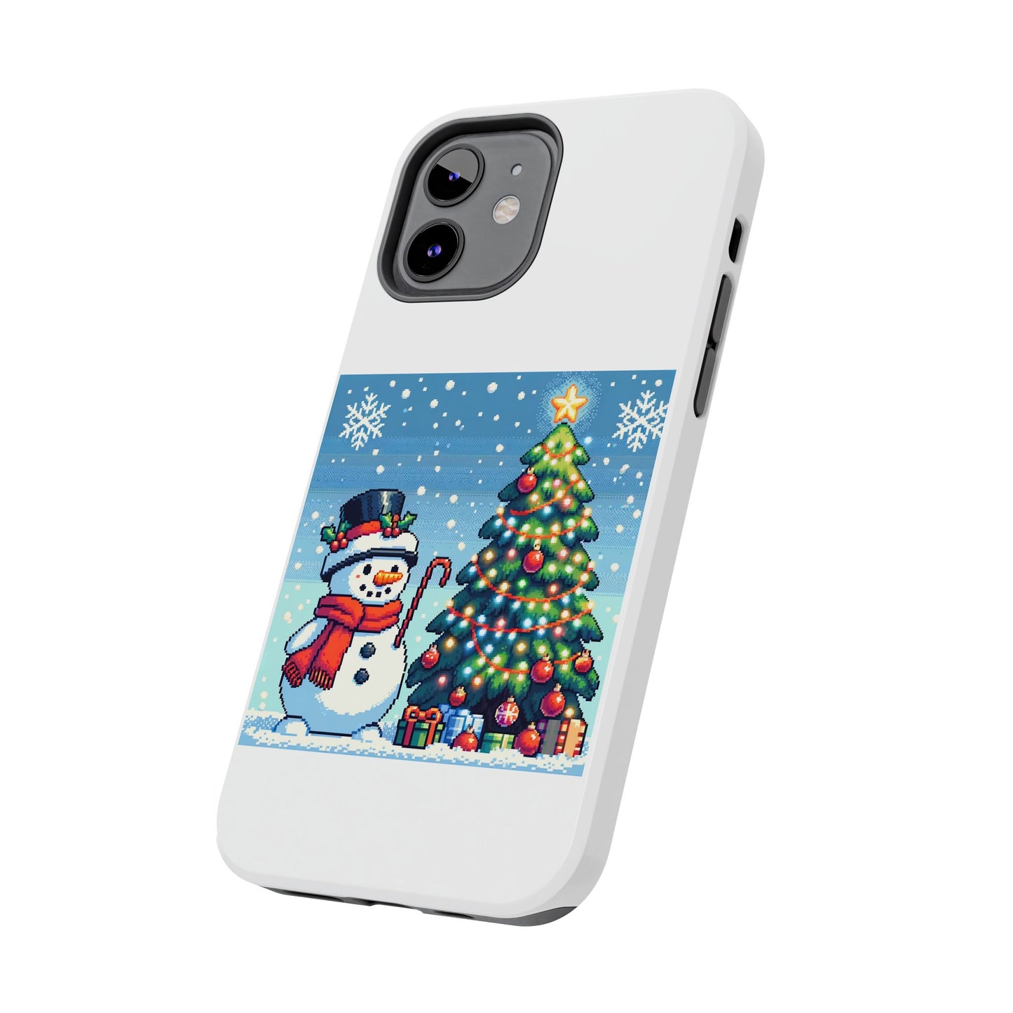 The Snowman Pixel Art Tough Phone Cases