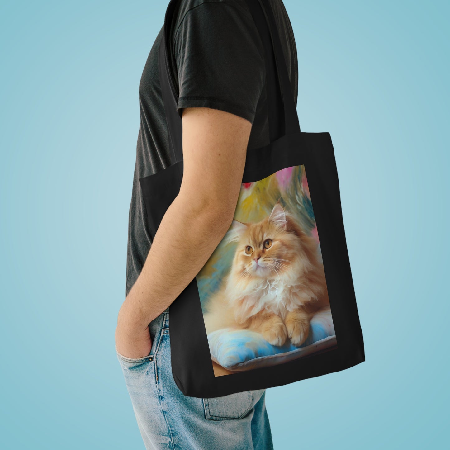 The Cat Cotton Tote Bag