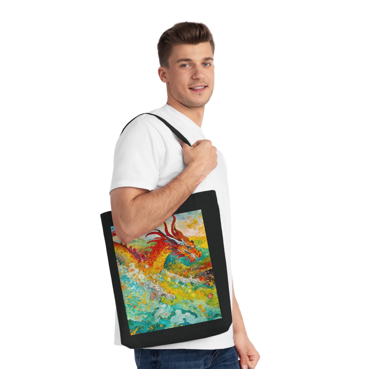 The Dragons Woven Tote Bag