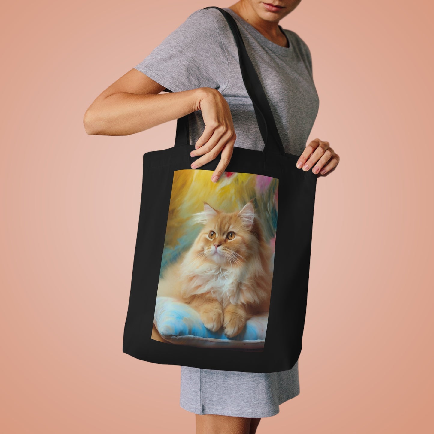 The Cat Cotton Tote Bag