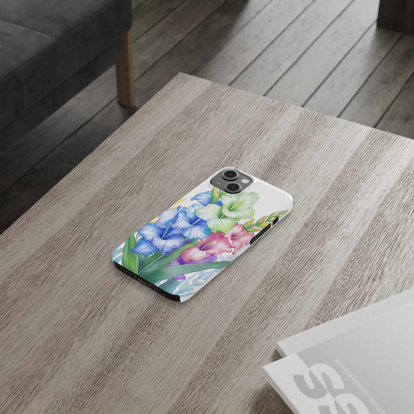 Gladioluses Slim Phone Cases