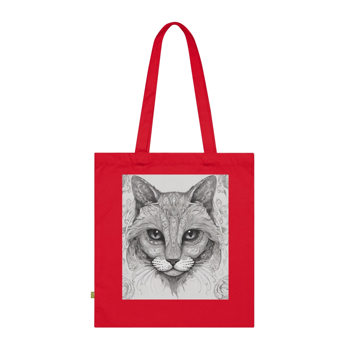 Organic Cotton Tote Bag The Cat