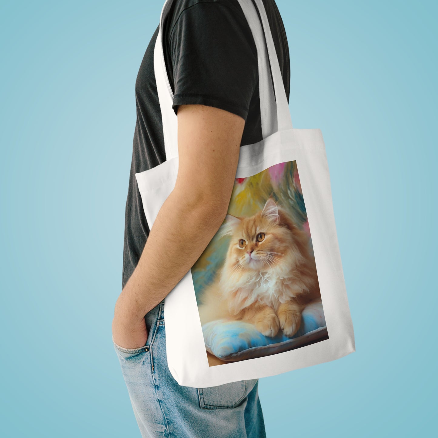 The Cat Cotton Tote Bag
