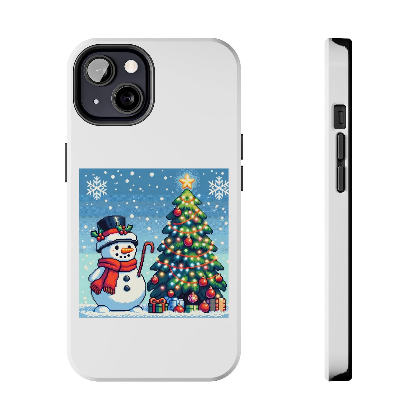 The Snowman Pixel Art Tough Phone Cases