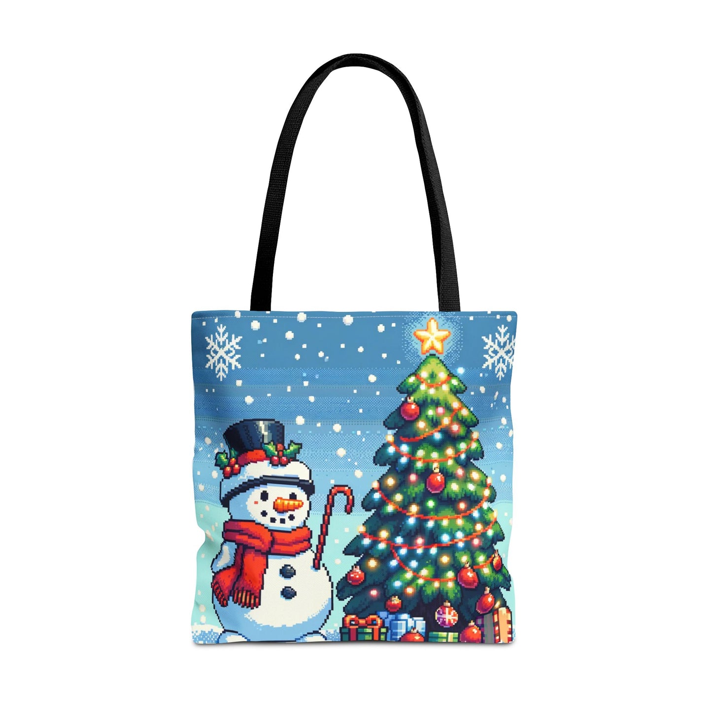 The Snowman Pixel Art Tote Bag