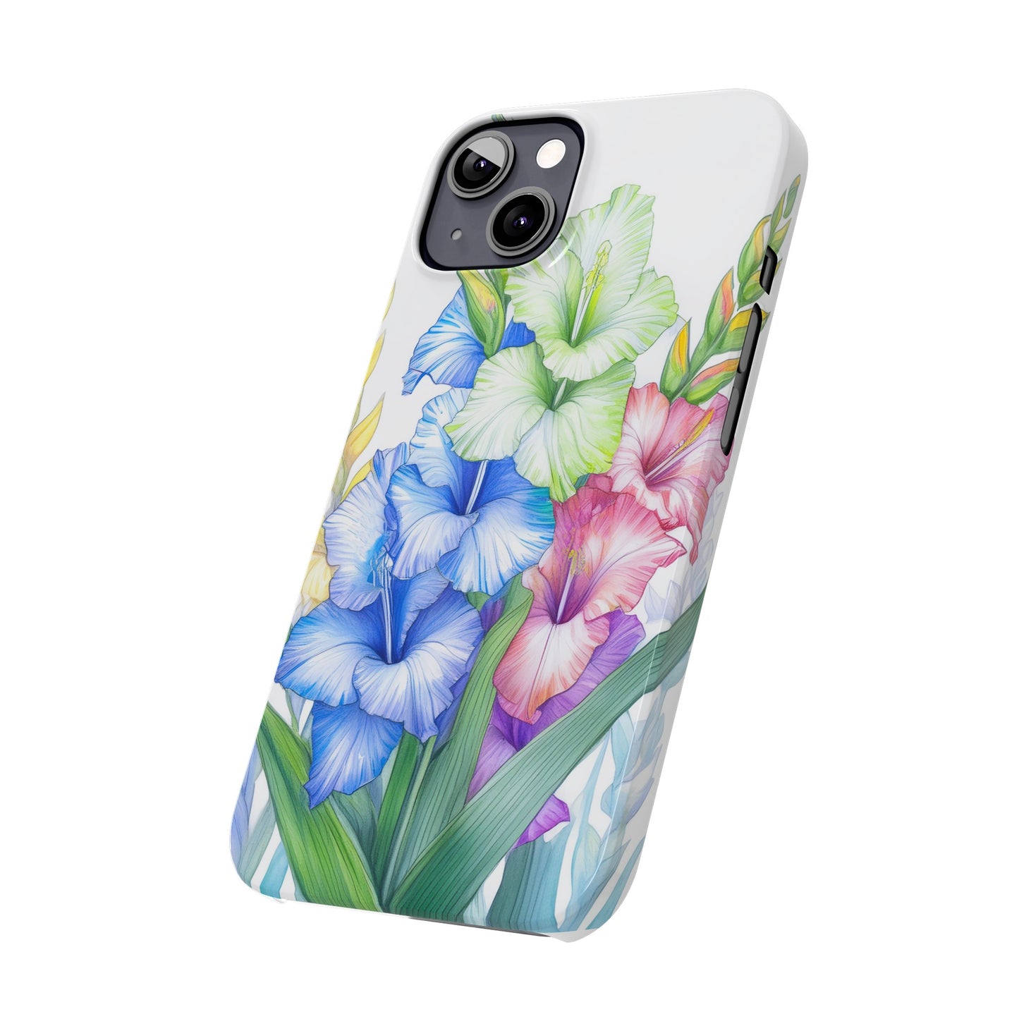 Gladioluses Slim Phone Cases