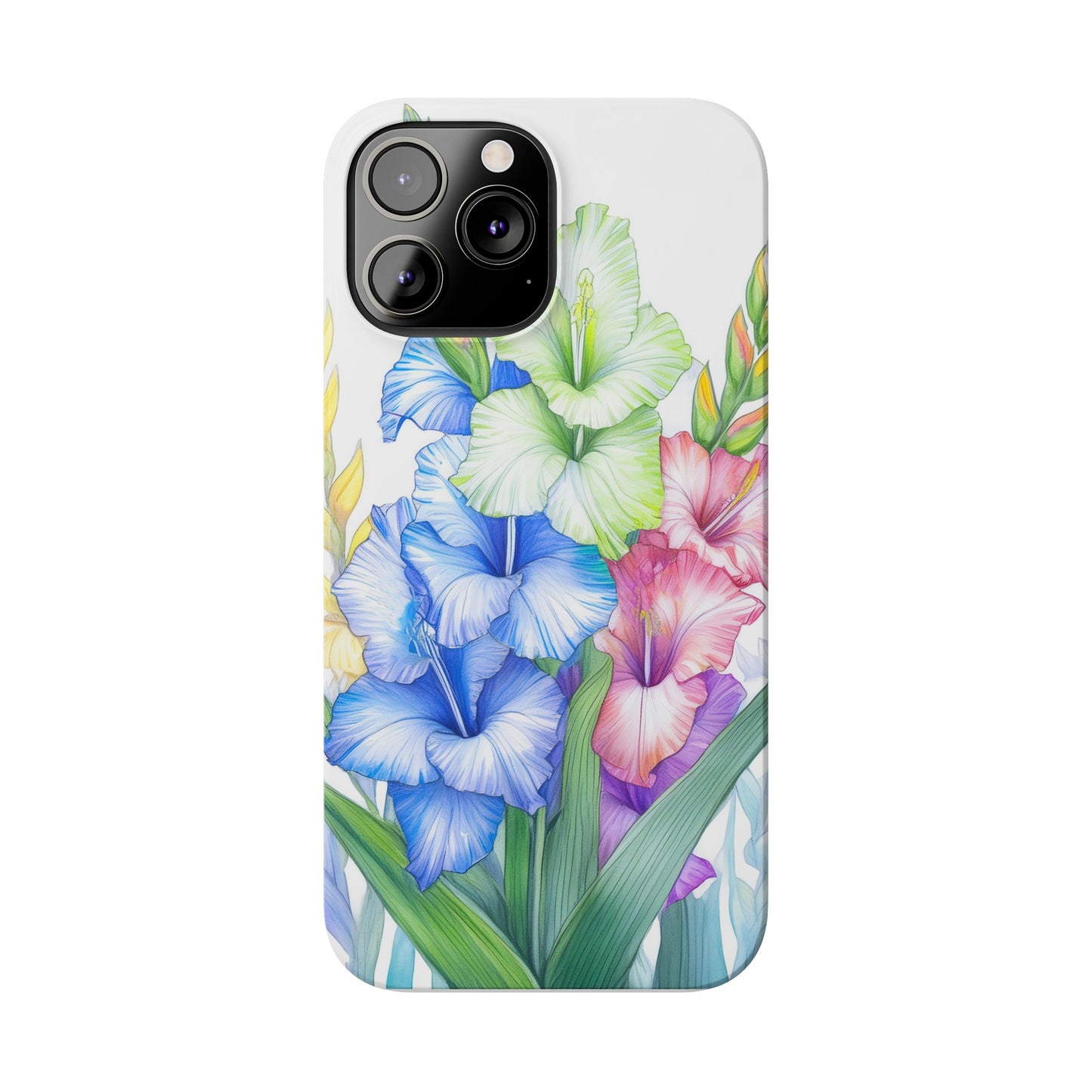 Gladioluses Slim Phone Cases