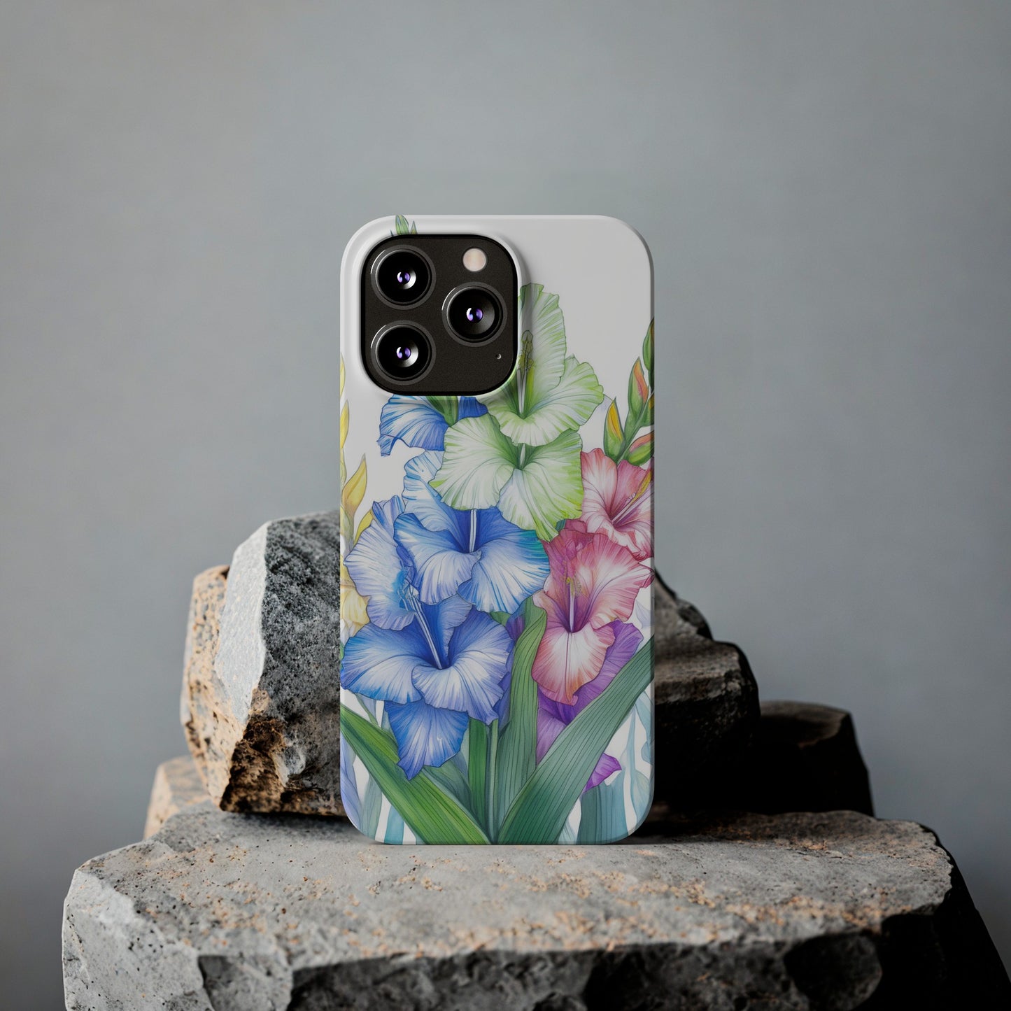 Gladioluses Slim Phone Cases