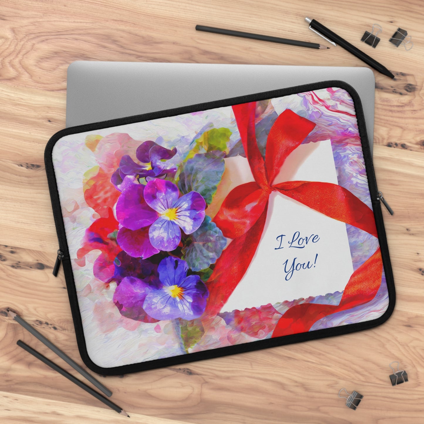 Laptop Sleeve "I love you!"