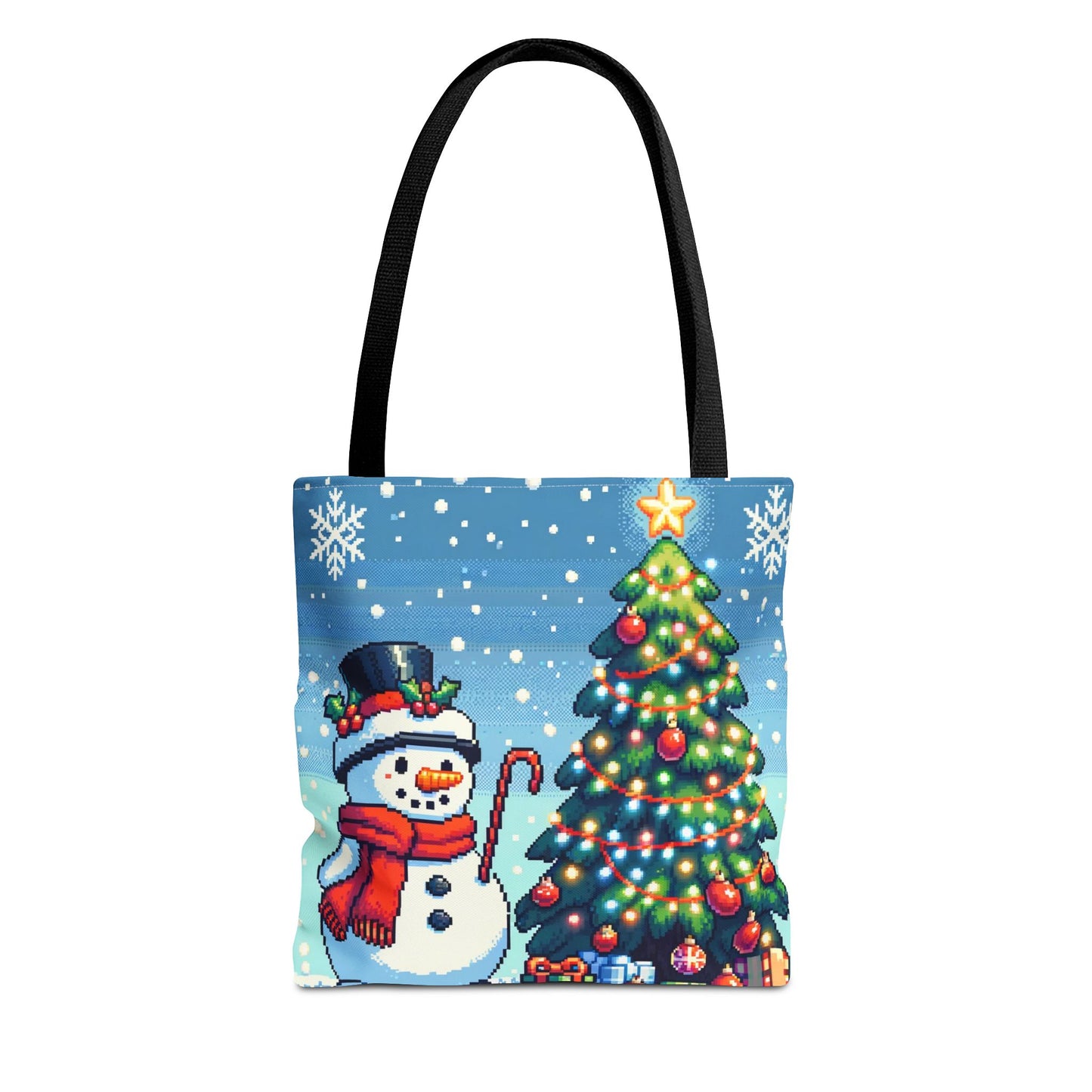 The Snowman Pixel Art Tote Bag