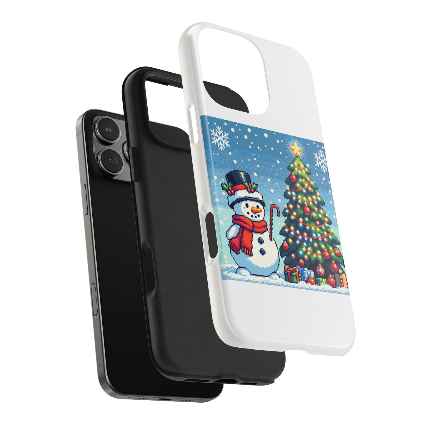 The Snowman Pixel Art Tough Phone Cases