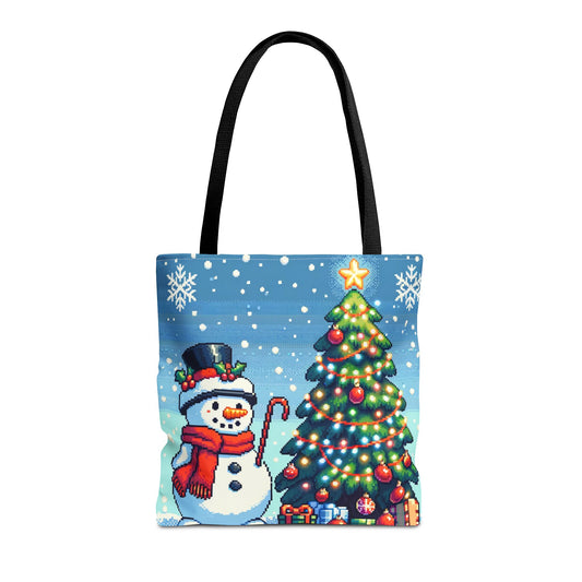 The Snowman Pixel Art Tote Bag