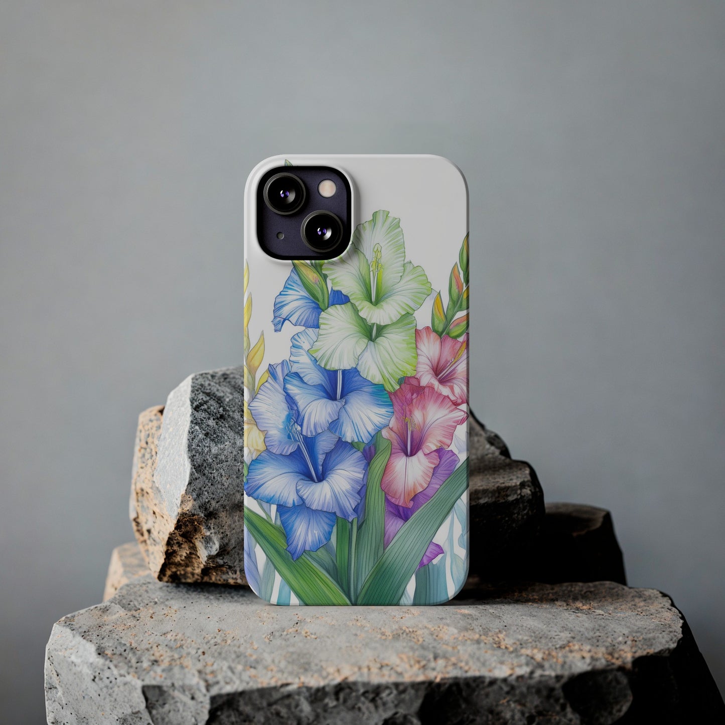 Gladioluses Slim Phone Cases