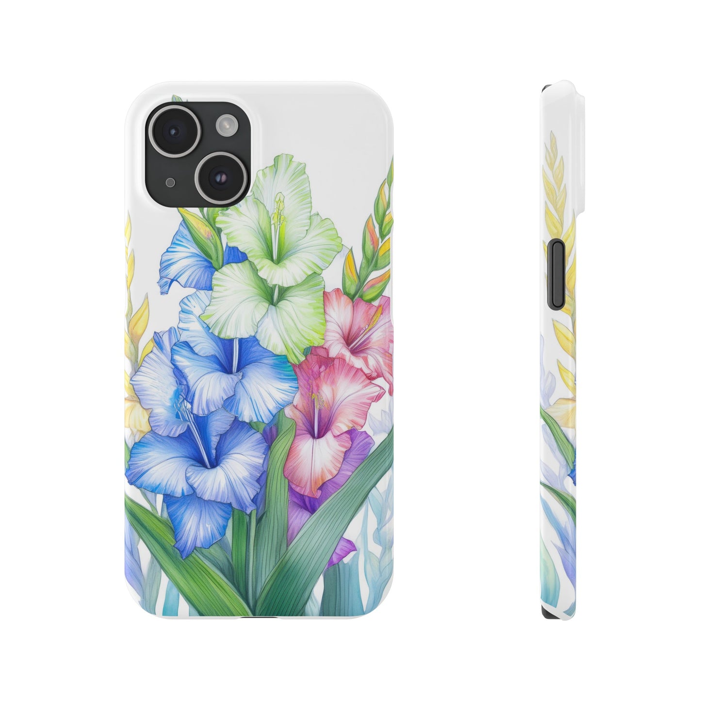 Gladioluses Slim Phone Cases