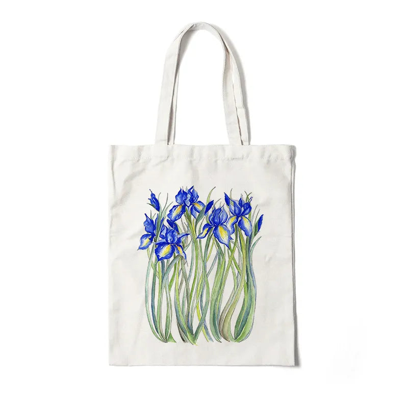 Floral Canvas Tote Bag