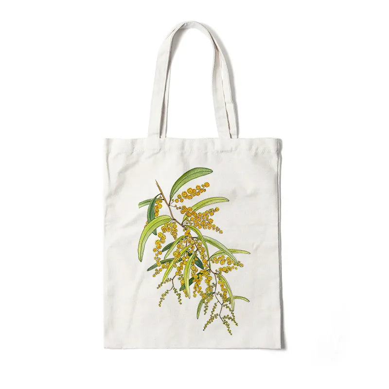 Floral Canvas Tote Bag