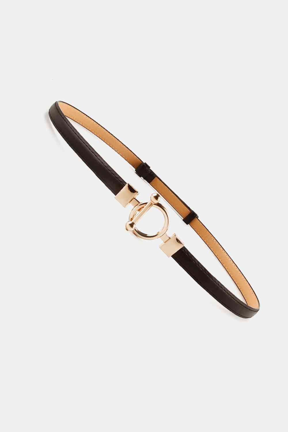 Lily’s Buckle Skinny PU Belt