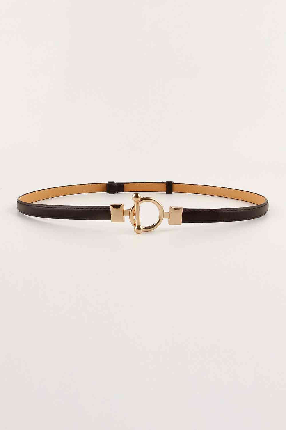 Lily’s Buckle Skinny PU Belt