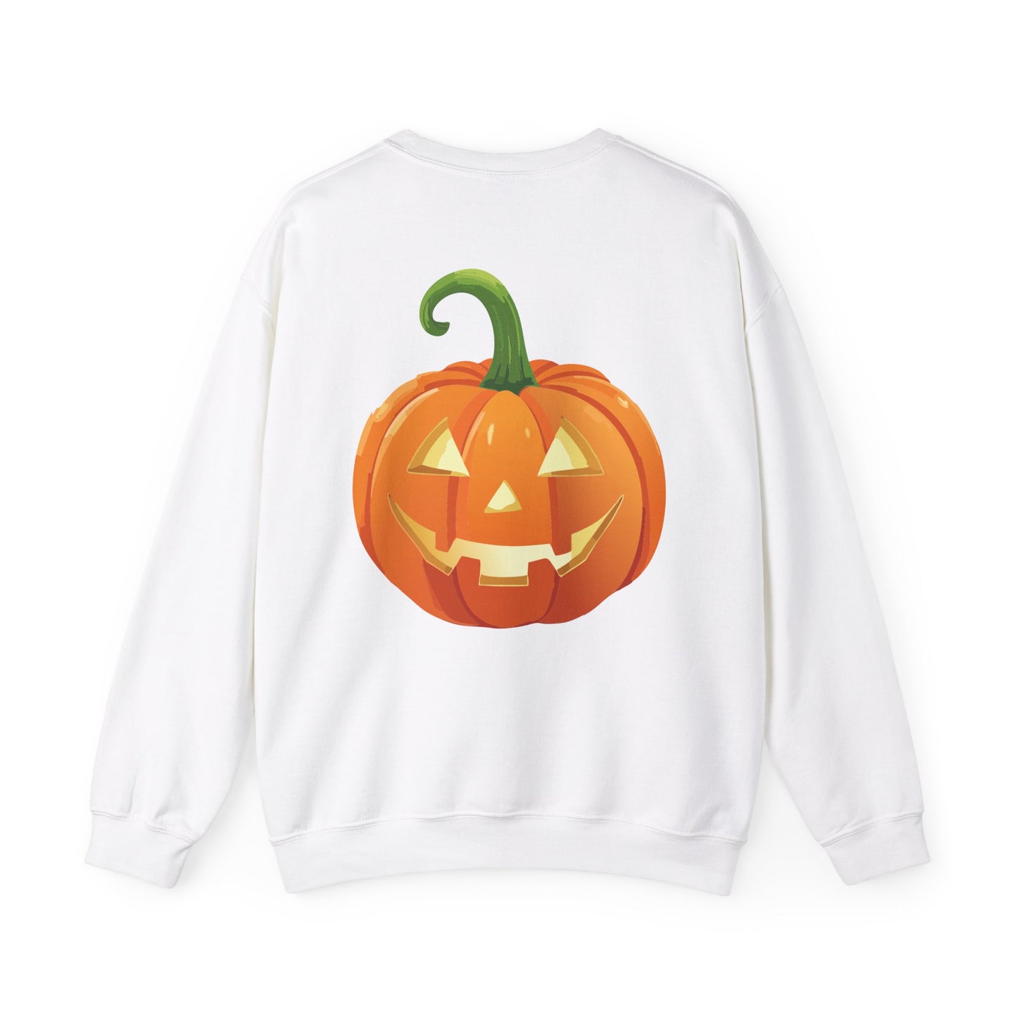 Hey Boo Halloween Print Chic Unisex Heavy Blend™ Crewneck Sweatshirt