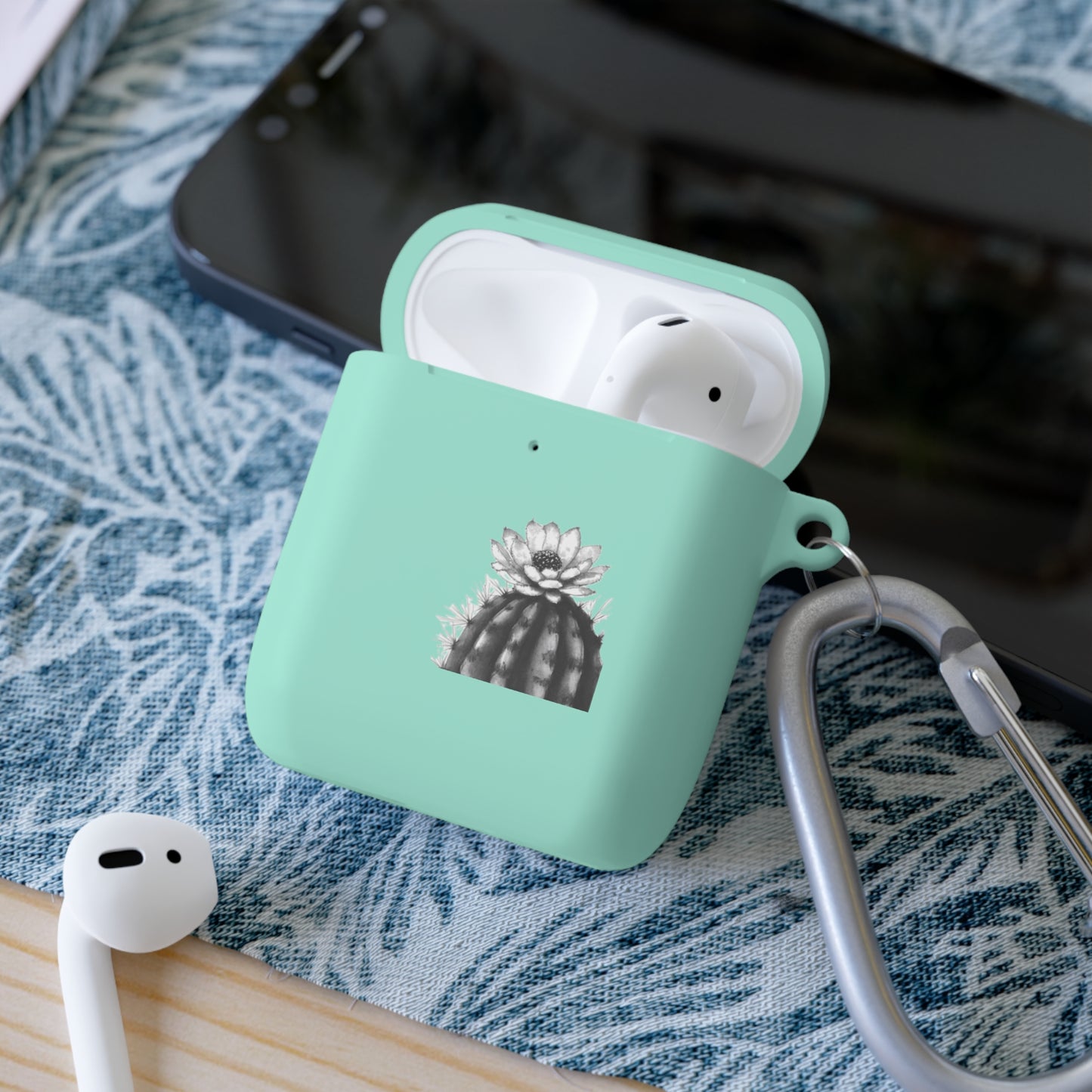 Blooming Cactus Print Unisex Travel Modern AirPods and AirPods Pro Case Cover