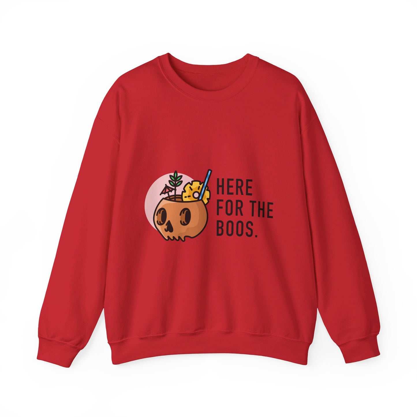 Orange Skull Unisex Heavy Blend™ Crewneck Sweatshirt