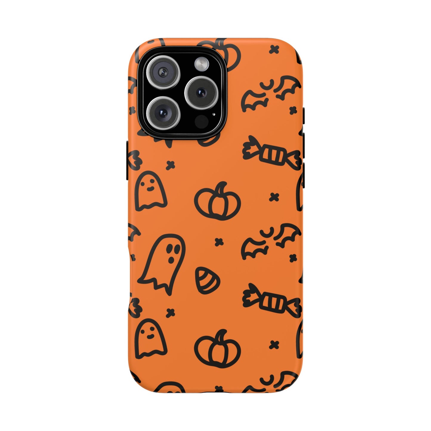 Chic Ghosts And Pumpkins iPhone 16 Tough Cases