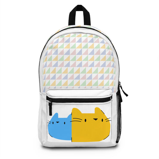 The Cats Print Unisex School Kids Teens Backpack