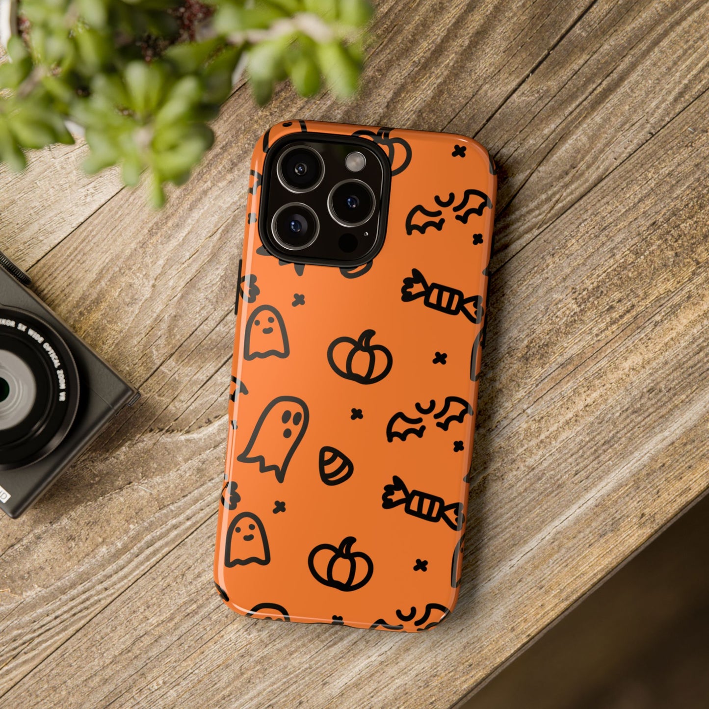 Chic Ghosts And Pumpkins iPhone 16 Tough Cases