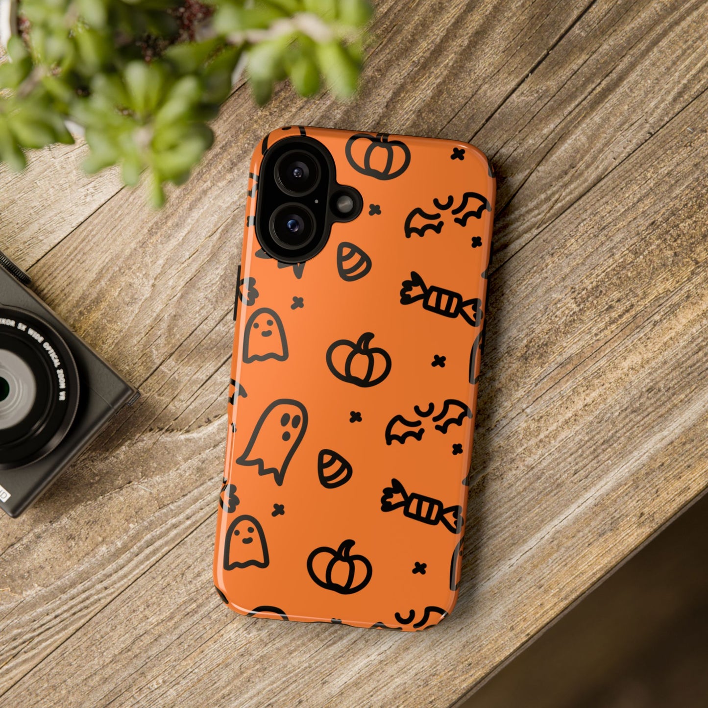 Chic Ghosts And Pumpkins iPhone 16 Tough Cases