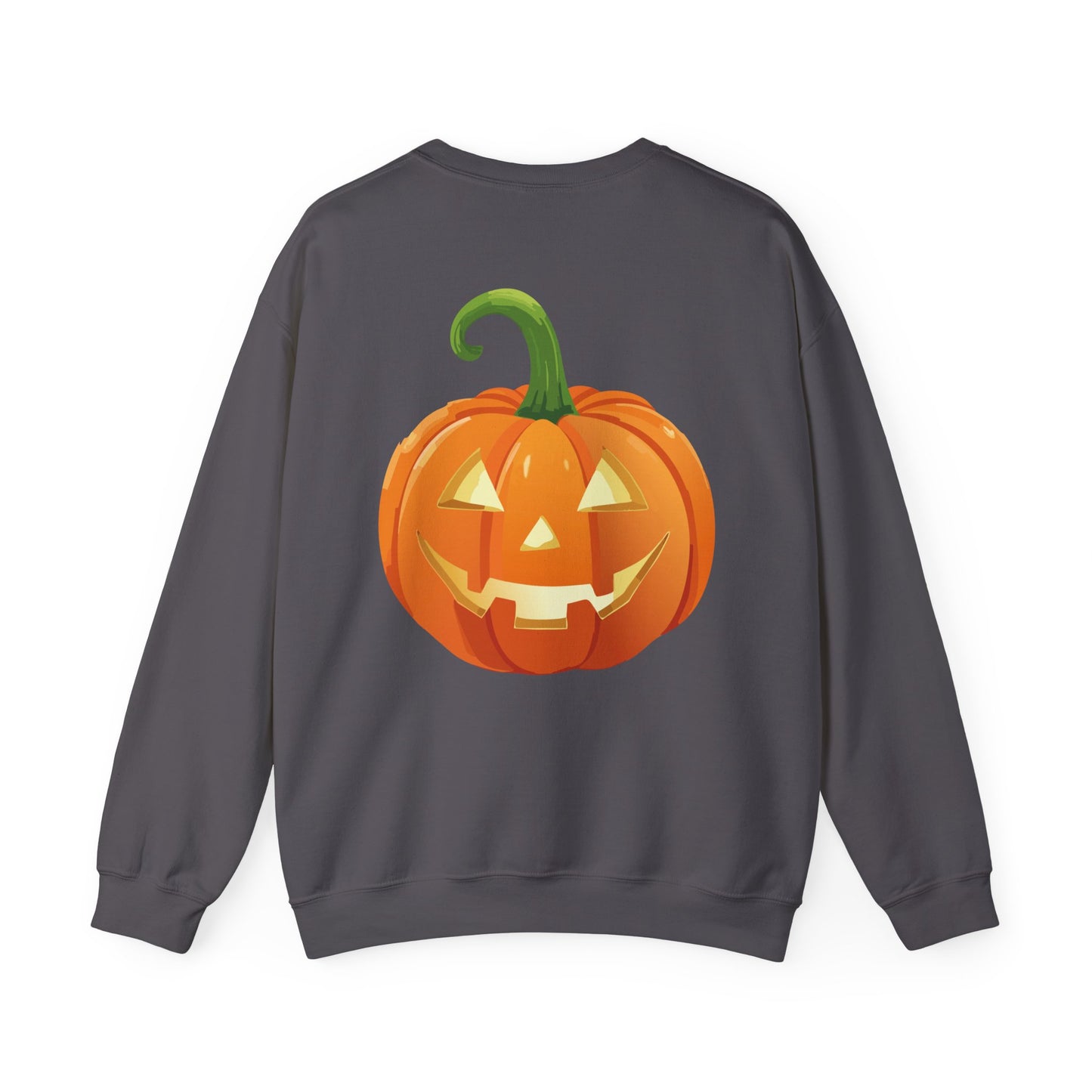 Hey Boo Halloween Print Chic Unisex Heavy Blend™ Crewneck Sweatshirt