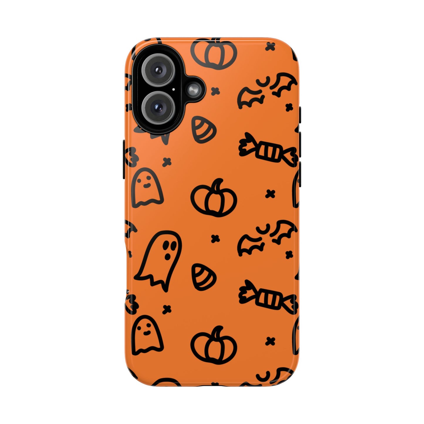 Chic Ghosts And Pumpkins iPhone 16 Tough Cases