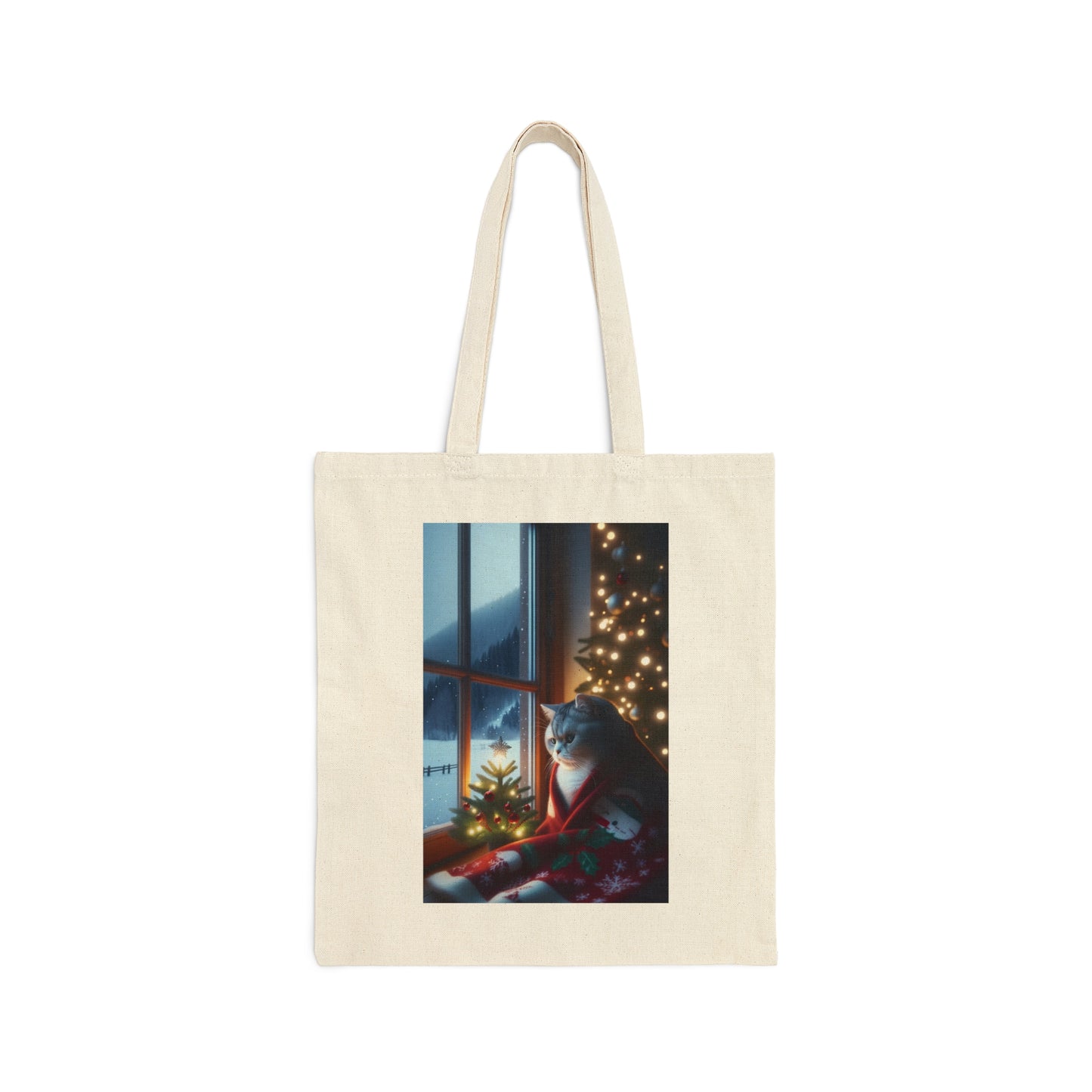 Winter Days Cotton Canvas Tote Bag