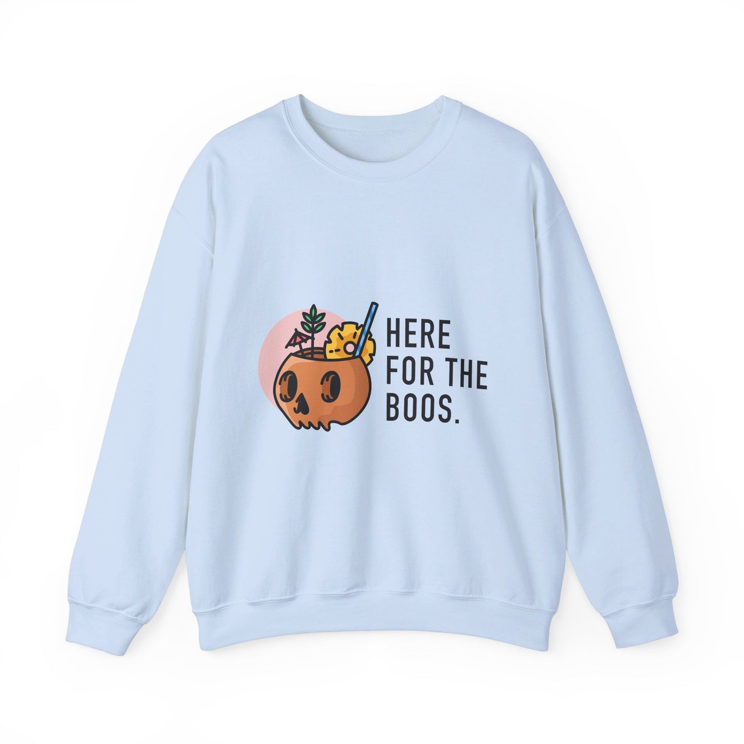 Orange Skull Unisex Heavy Blend™ Crewneck Sweatshirt