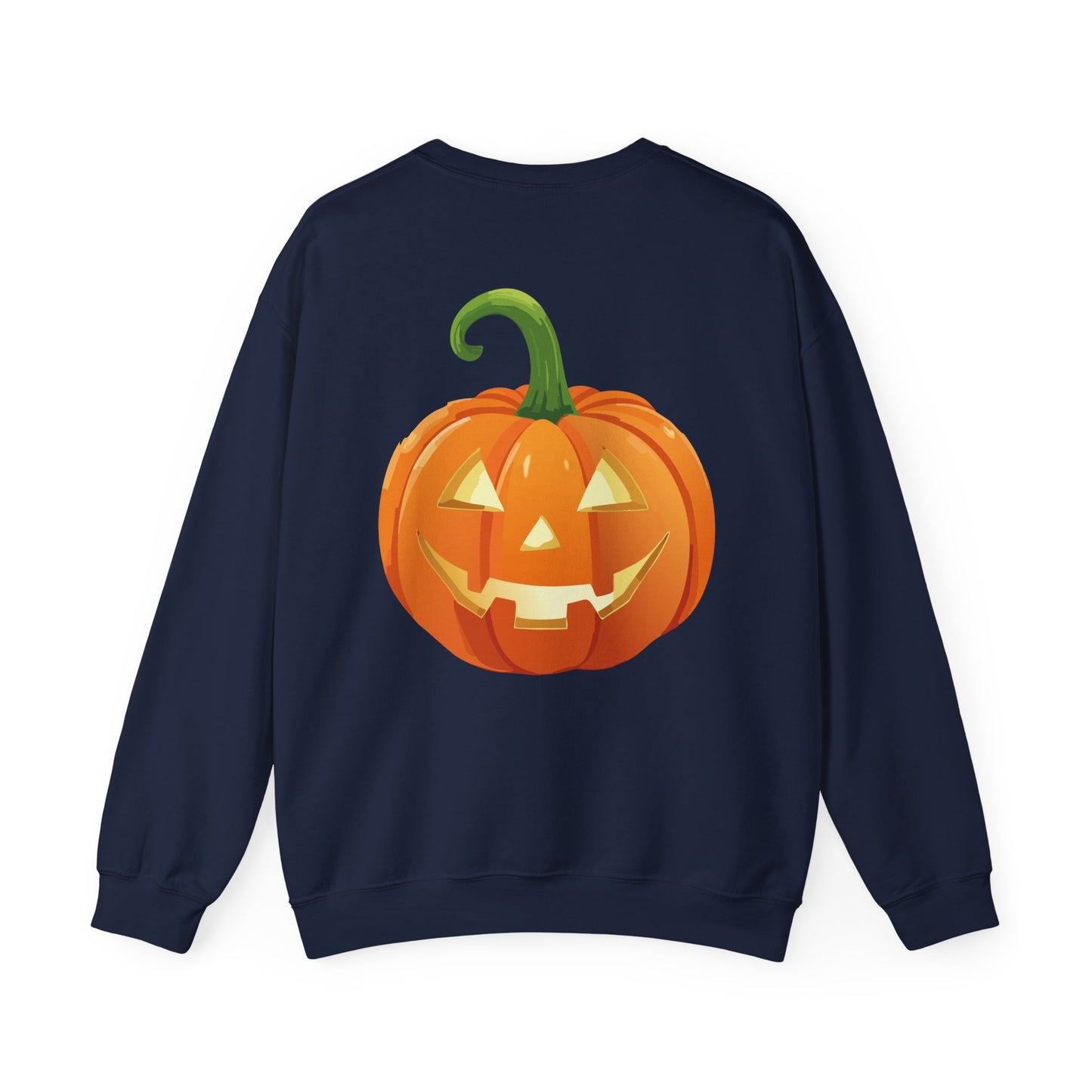 Hey Boo Halloween Print Chic Unisex Heavy Blend™ Crewneck Sweatshirt